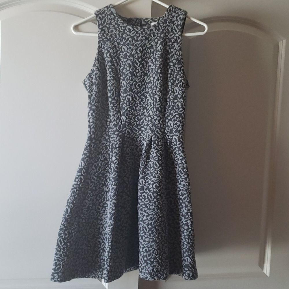 JACK by BB Dakota Grey‎ Cheetah Dress Sz S